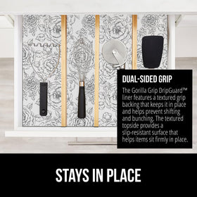 GORILLA GRIP DripGuard BPA-free vinyl for safe contact with surfaces