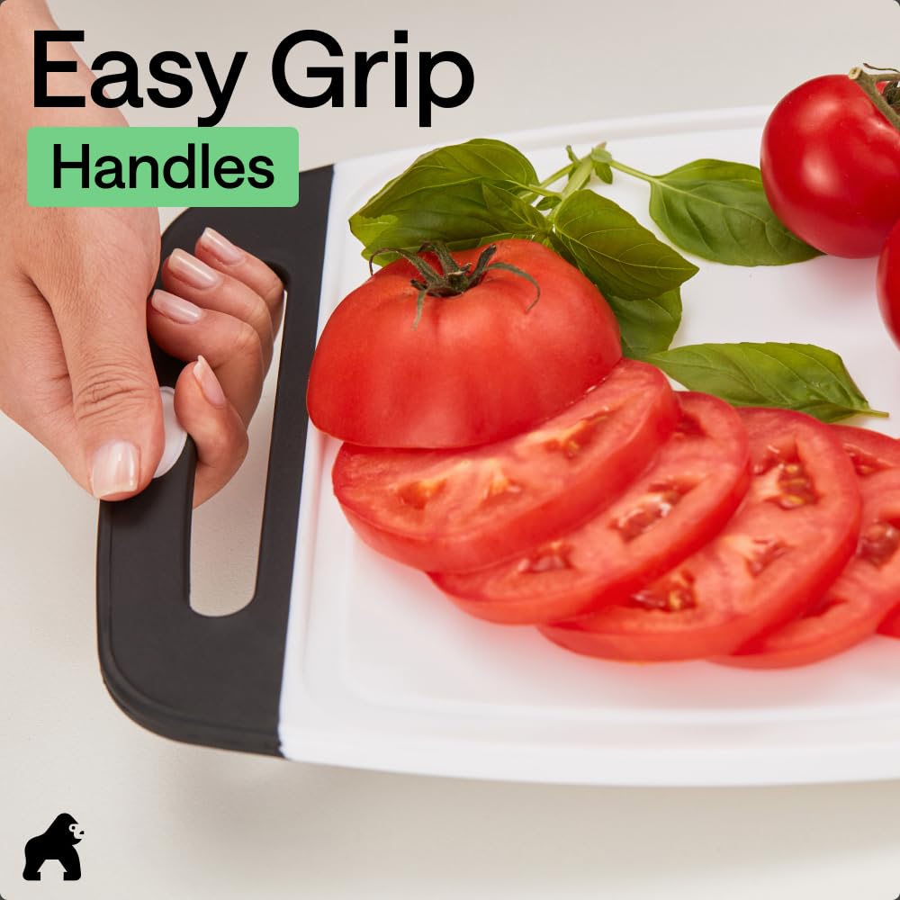 GORILLA GRIP durable nonporous plastic resists wear.