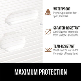 GORILLA GRIP DuraGuard BPA-free liner safe for silverware and glassware.