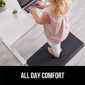 GORILLA GRIP easy-clean surface works with vacuuming or damp cloth.