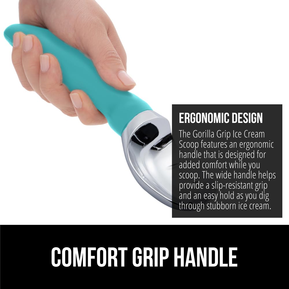 GORILLA GRIP ergonomic slip-resistant handle reduces hand fatigue