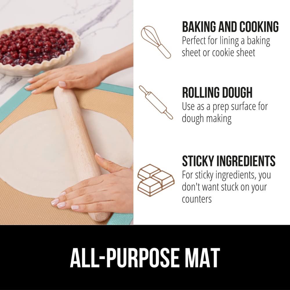 Gorilla Grips even baking surface mat helps achieve uniform browning.