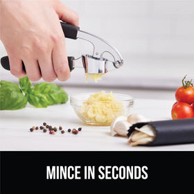 GORILLA GRIP garlic press multi-use tool for garlic, ginger, peppercorns, seeds