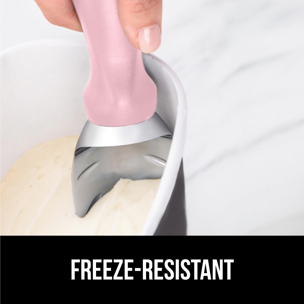 GORILLA GRIP notch on the handle assists opening stubborn freezer lids.