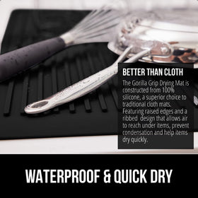 Gorilla Grip silicone mat is heat resistant up to 450°F