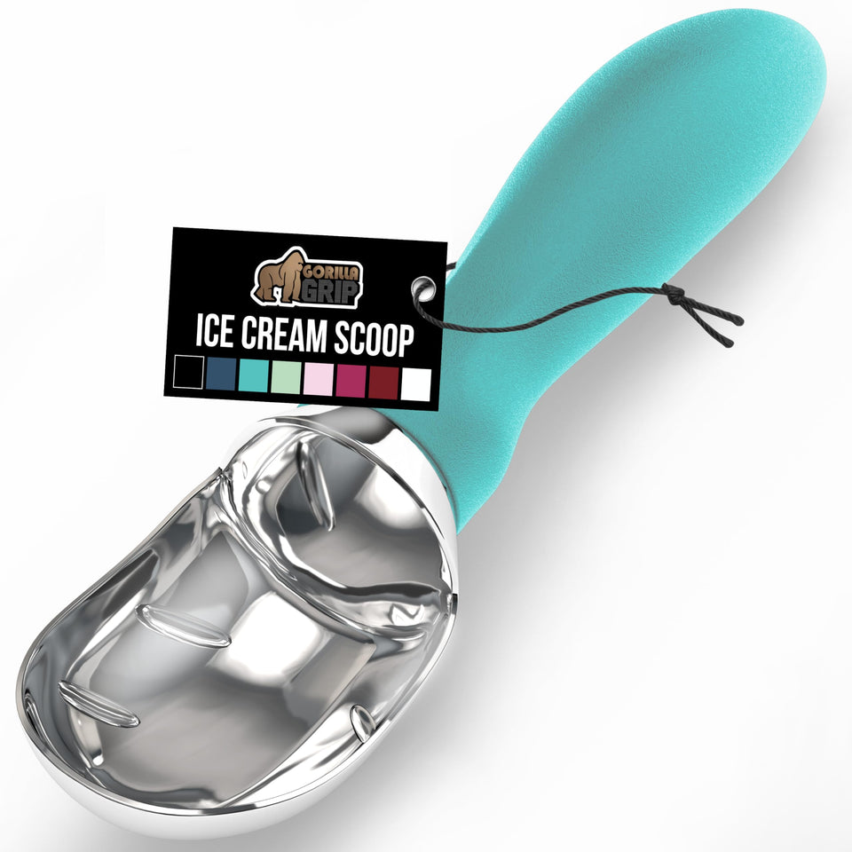 GORILLA GRIP ice cream scoop with sculpted handle for smooth scooping