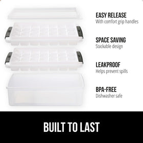 GORILLA GRIP bin with scoop for convenient ice storage