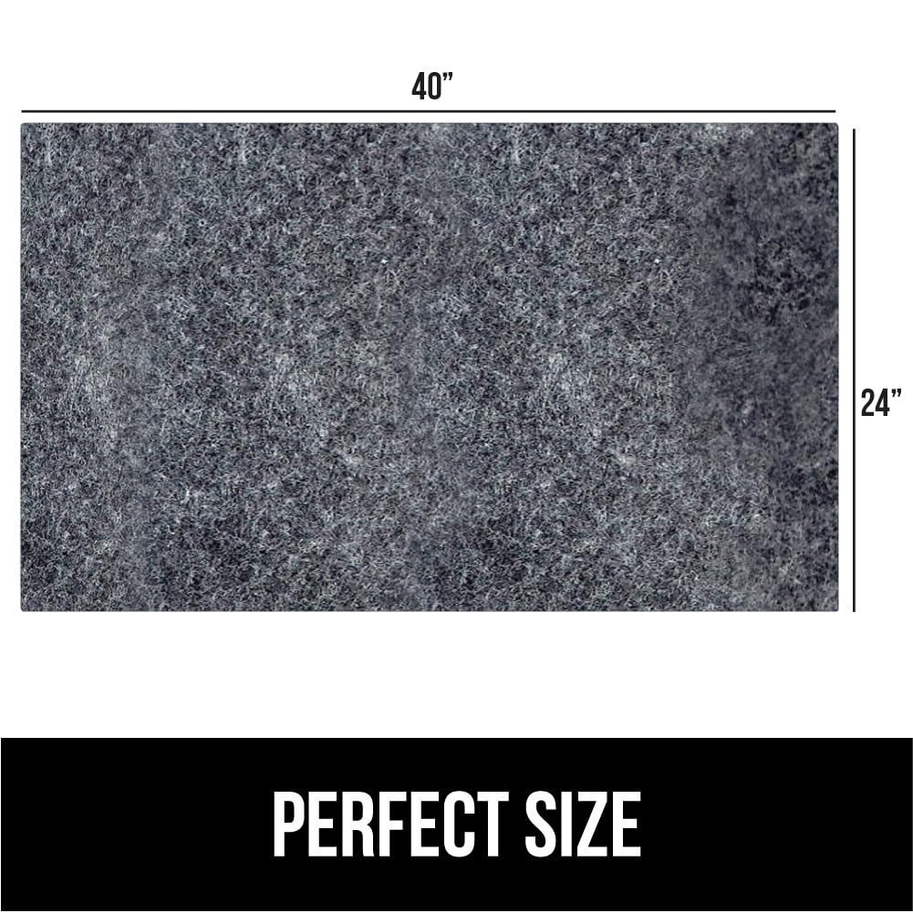 Charcoal colored LeakGuard mat complements decor while guarding moisture