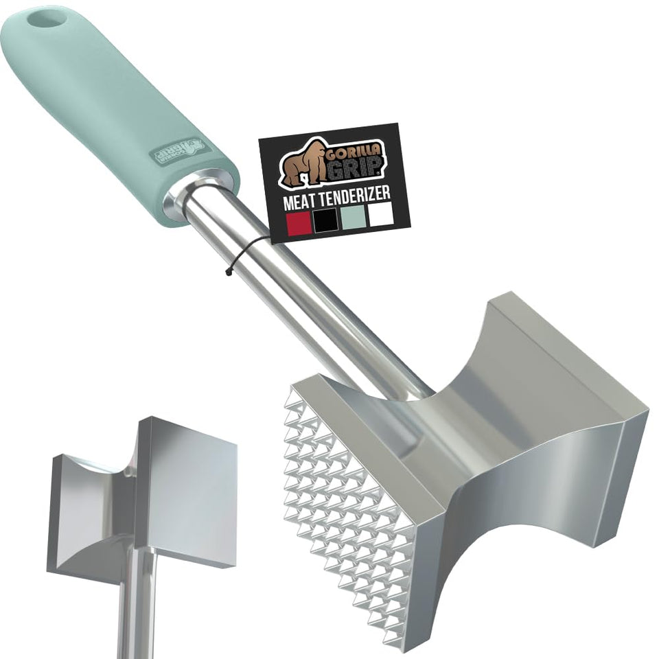 GORILLA GRIP dual‑Sided head tenderizer for uniform steak flattening