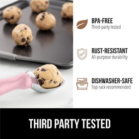 GORILLA GRIP versatile scoop performs ice cream, melons, cookies, and more.