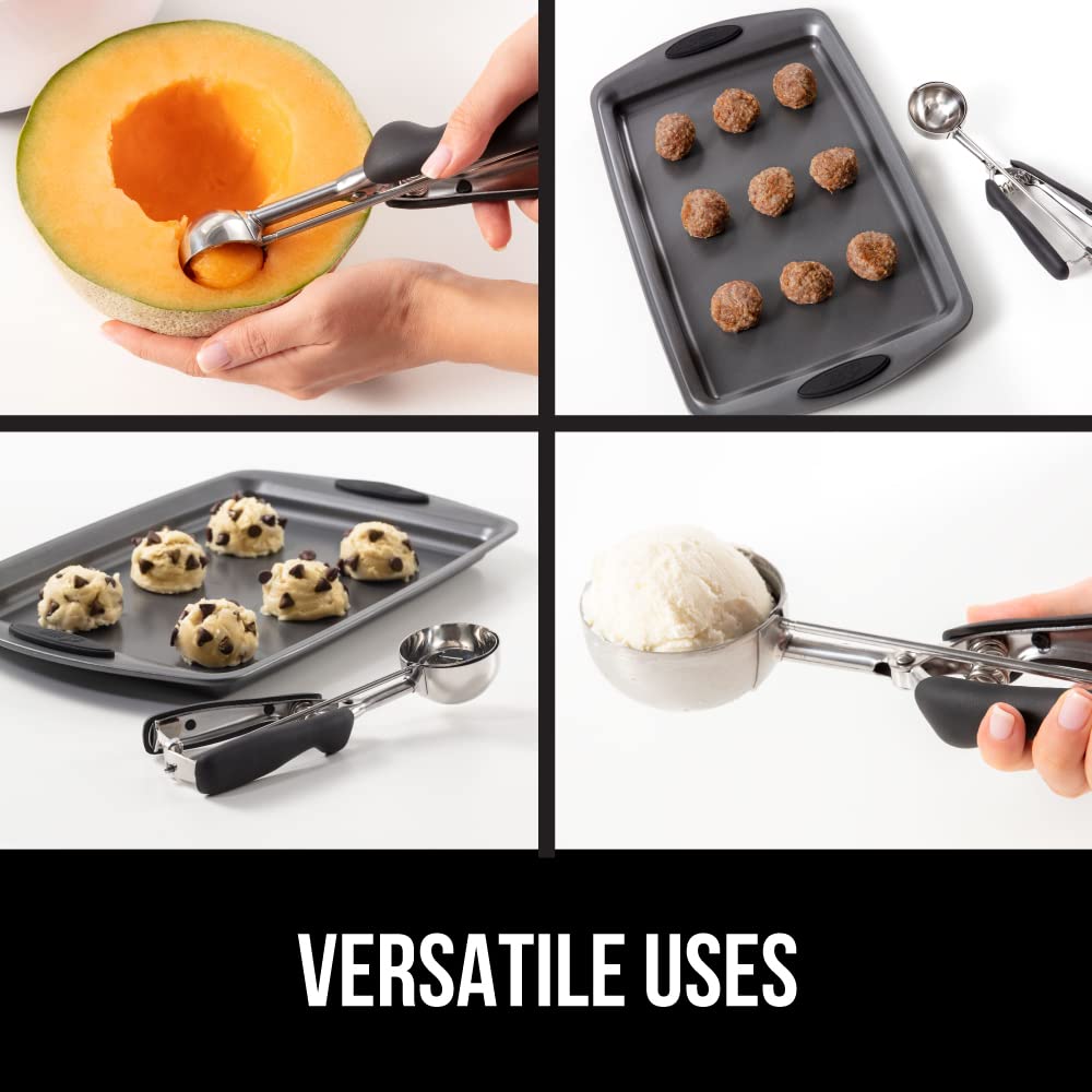 Gorilla Grip multipurpose scoop suitable for cookies, muffins, meatballs.