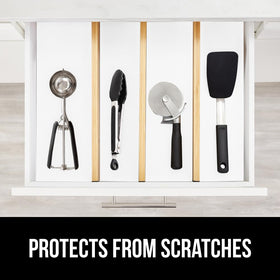 GORILLA GRIP cabinet liner delivers a clean look and easy removal.