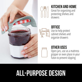 GORILLA GRIP powerGRIP bathroom vanity liner protects surfaces from dirt