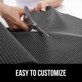 GORILLA GRIP powerGRIP bathroom vanity shelf liner for moisture-friendly organization.