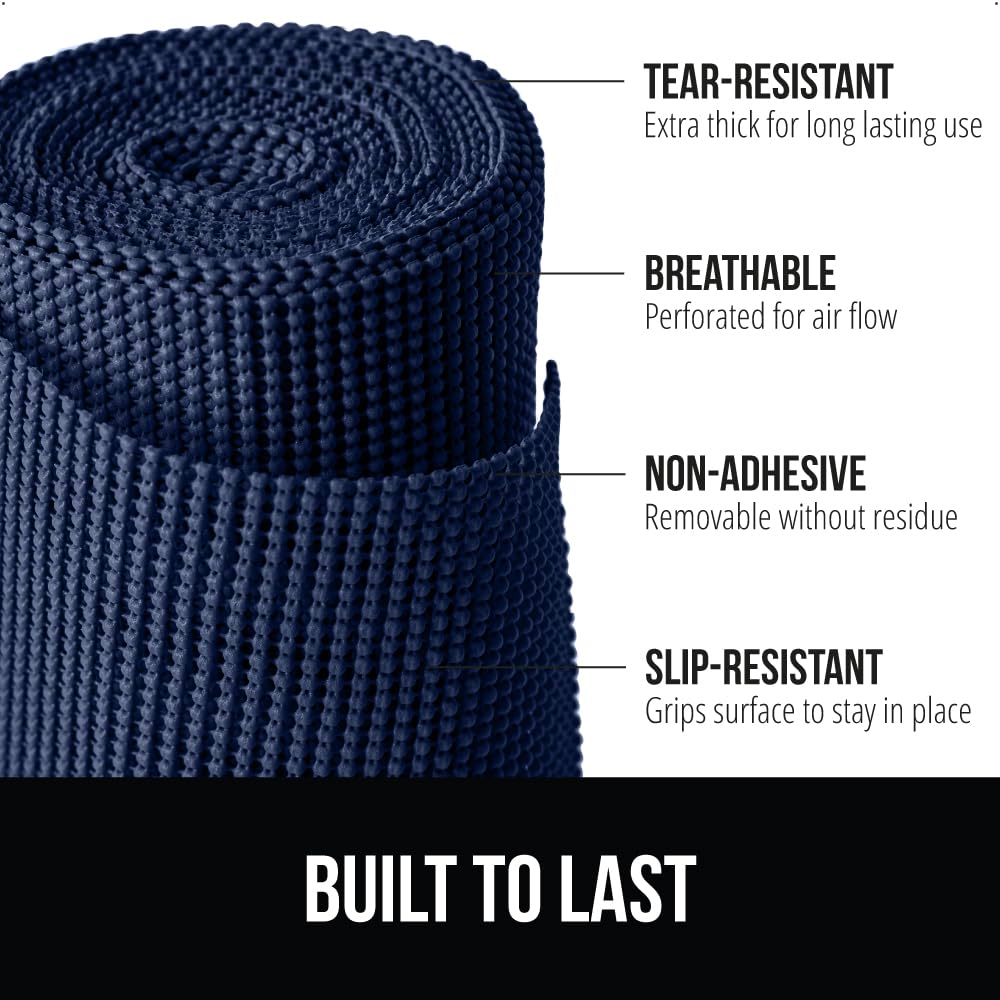 GORILLA GRIP powerGRIP non-adhesive liner in drawer prevents shifting items.