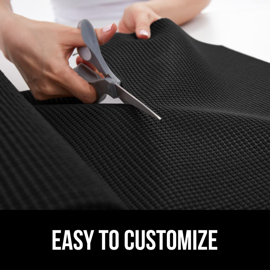 Gorilla Grip PowerGRIP drawer-organization liner keeps cosmetics, tools, and spices neatly in place