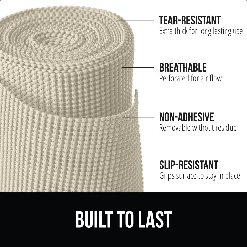 Gorilla Grip powerGRIP shelf liner anti-slip design prevents slipping on shelves.