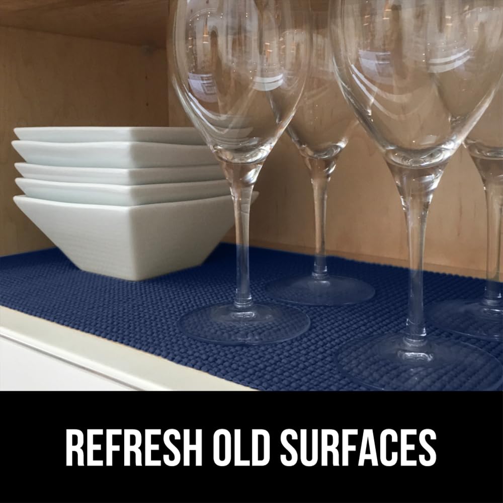 GORILLA GRIP powerGRIP surface protection keeps shelves clean and scratch-free.