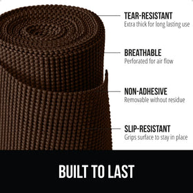 GORILLA GRIP powerGRIP tear-resistant close-up highlights durable grip.