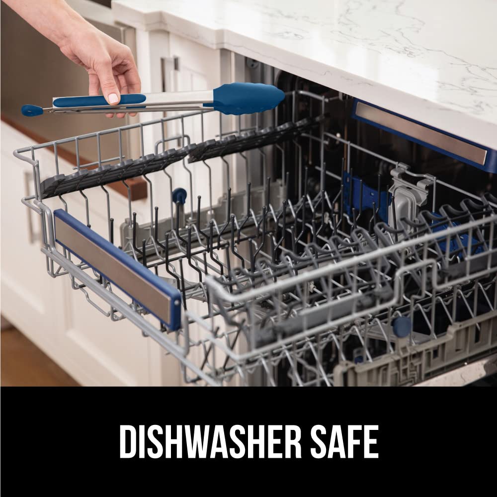 GORILLA GRIP pull-lock design keeps tongs compact for storage.