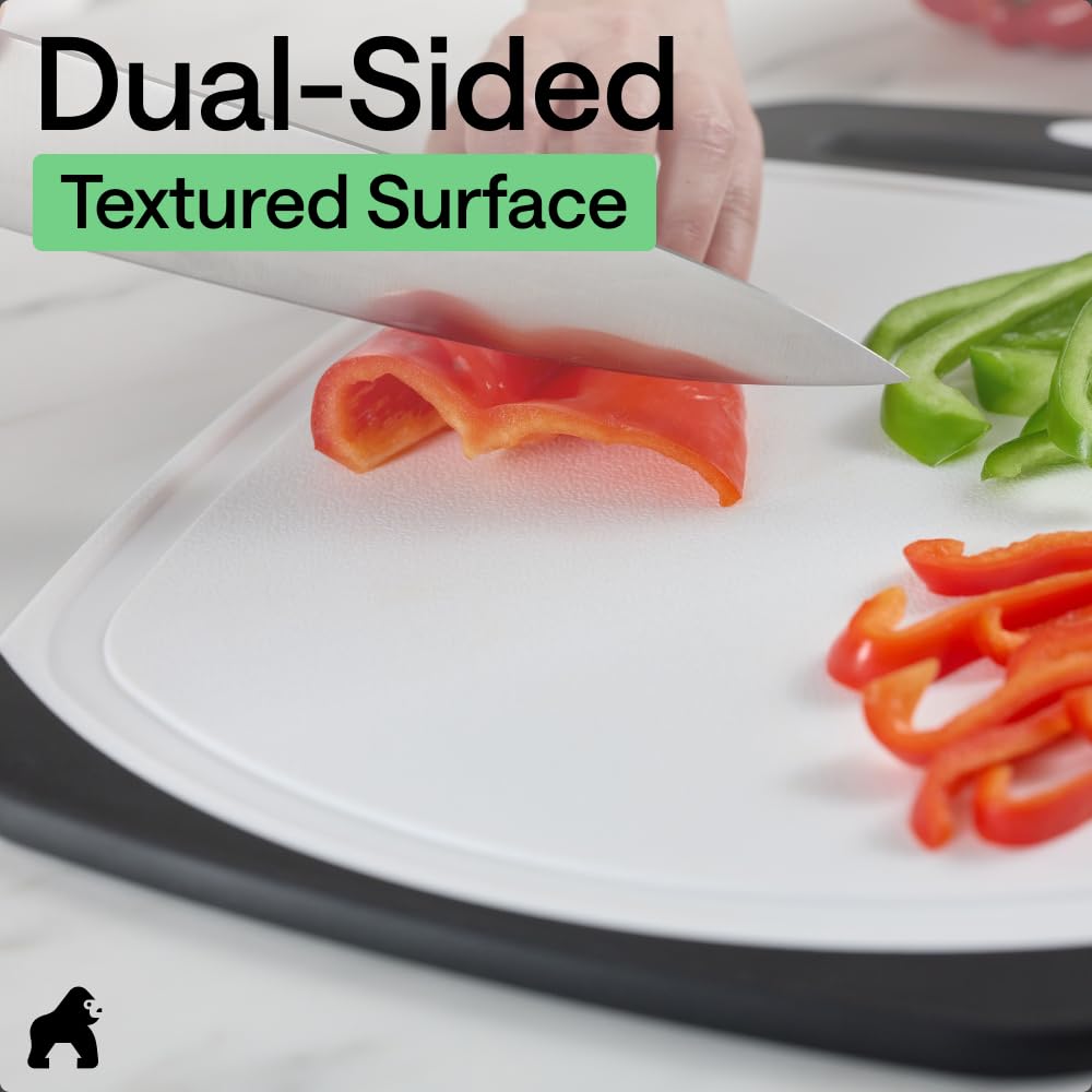 GORILLA GRIP reversible design doubles prep surfaces.