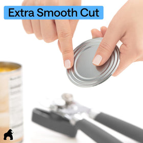 GORILLA GRIP tool fits round and square cans with built in bottle opener