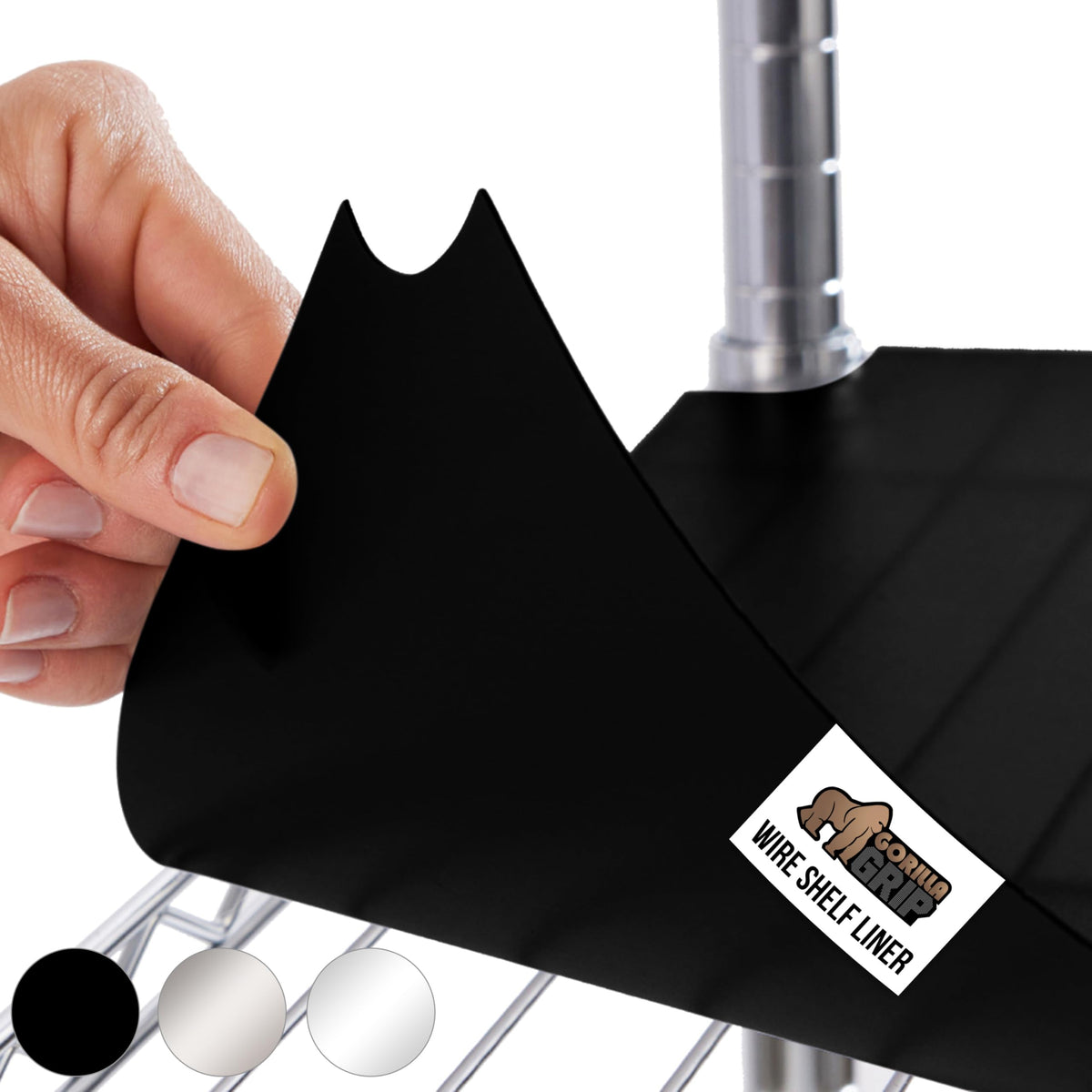 Gorilla Grip ShelfGuard liner—heavy-duty 14x36 keeps wire shelves organized.