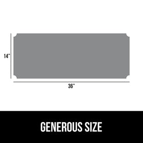 Gorilla Grip ShelfGuard liner creates an anti-slip surface to hold items.