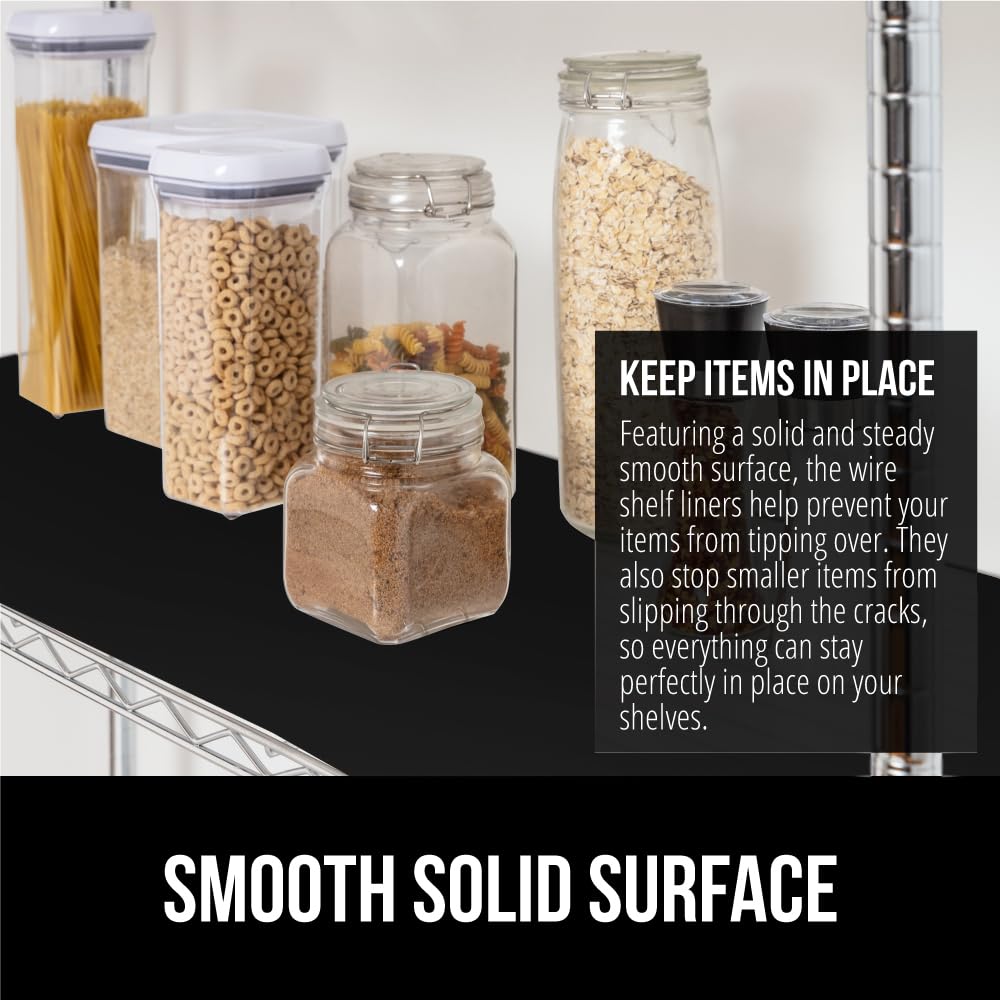 Gorilla Grip ShelfGuard liner is waterproof, protecting from spills.