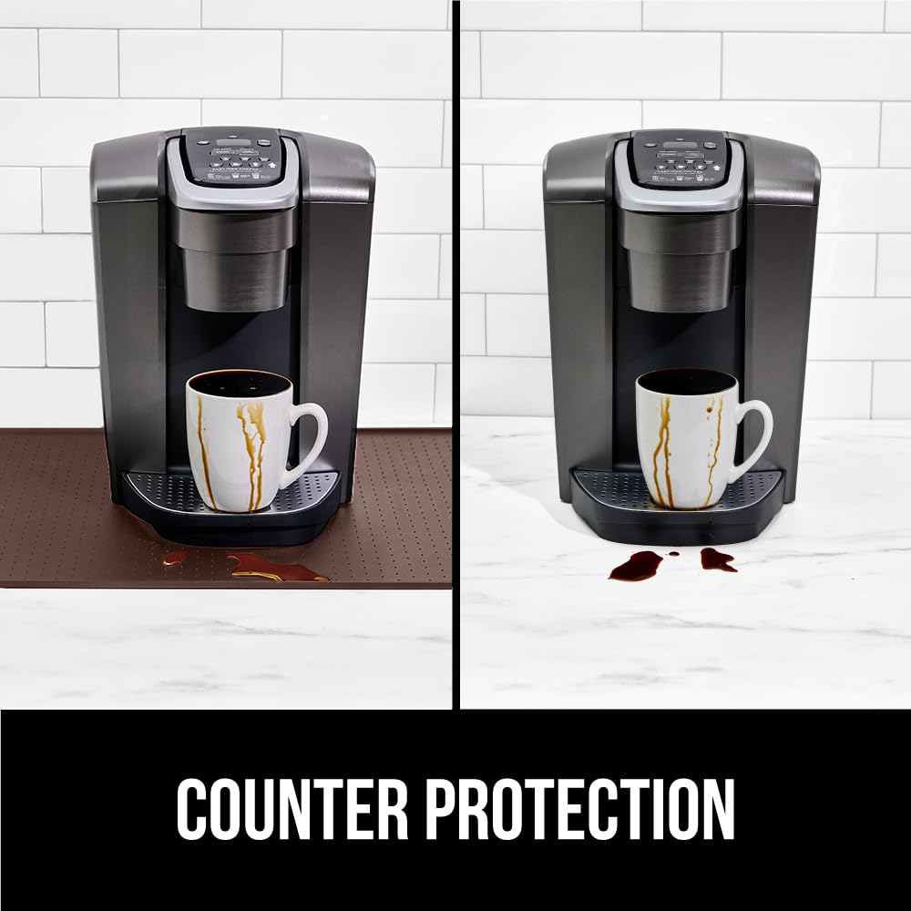 Gorilla Grip silicone coffee mat heat-resistant example shows durable kitchen accessory.