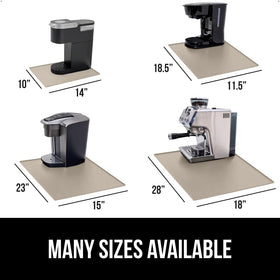 Gorilla Grip BPA-free silicone coffee mat designed for safe contact with hot beverages