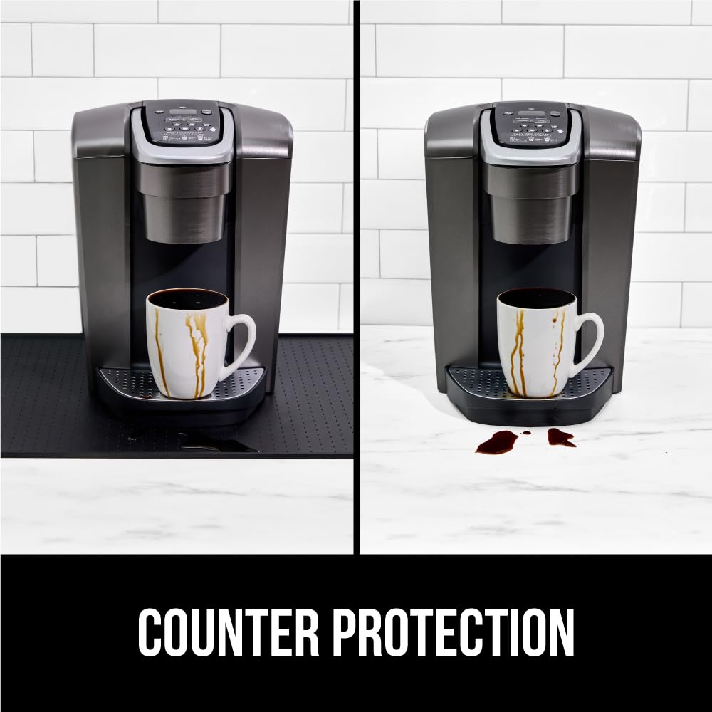 GORILLA GRIP silicone coffee mat counter protector for busy kitchens.