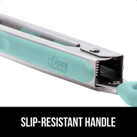 Gorilla Grip slip-resistant handle ensures a secure grip while cooking.