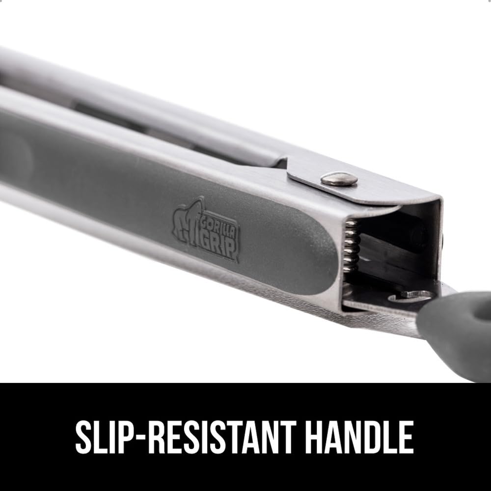 GORILLA GRIP slip-resistant handle for a secure grip in the kitchen.
