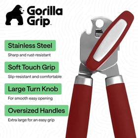 GORILLA GRIP soft touch handles offer a cushioned, comfortable grip