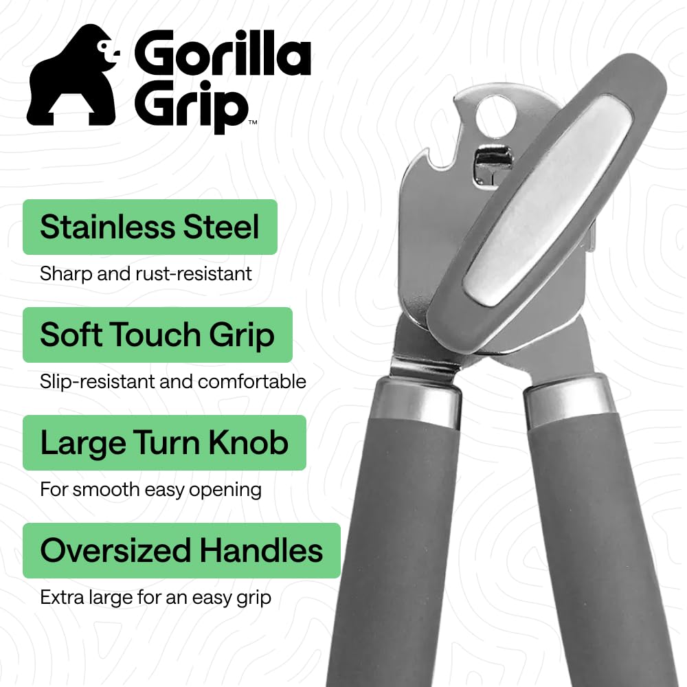 GORILLA GRIP soft touch handles offering cushioned grip for comfort