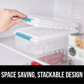 GORILLA GRIP stackable freezer design saves space
