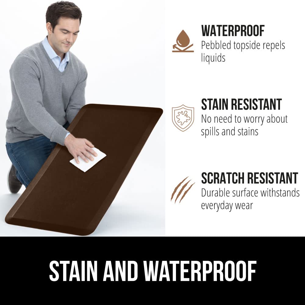 Gorilla Grip stain-resistant top mat keeps floors clean during busy days.