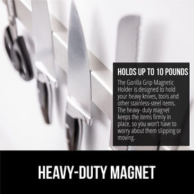 GORILLA GRIP mounting hardware included for secure wall mounting