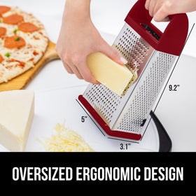 GORILLA GRIP XL slip-resistant base keeps grater steady during use