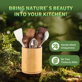 Gorsent farmhouse decor complements rustic kitchen counters.