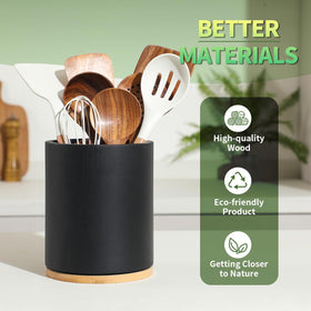 Gorsent countertop decor brings natural texture to a tidy kitchen.