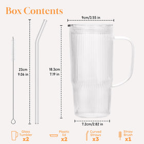 GOSCHE borosilicate glass for hot and cold beverages at home.