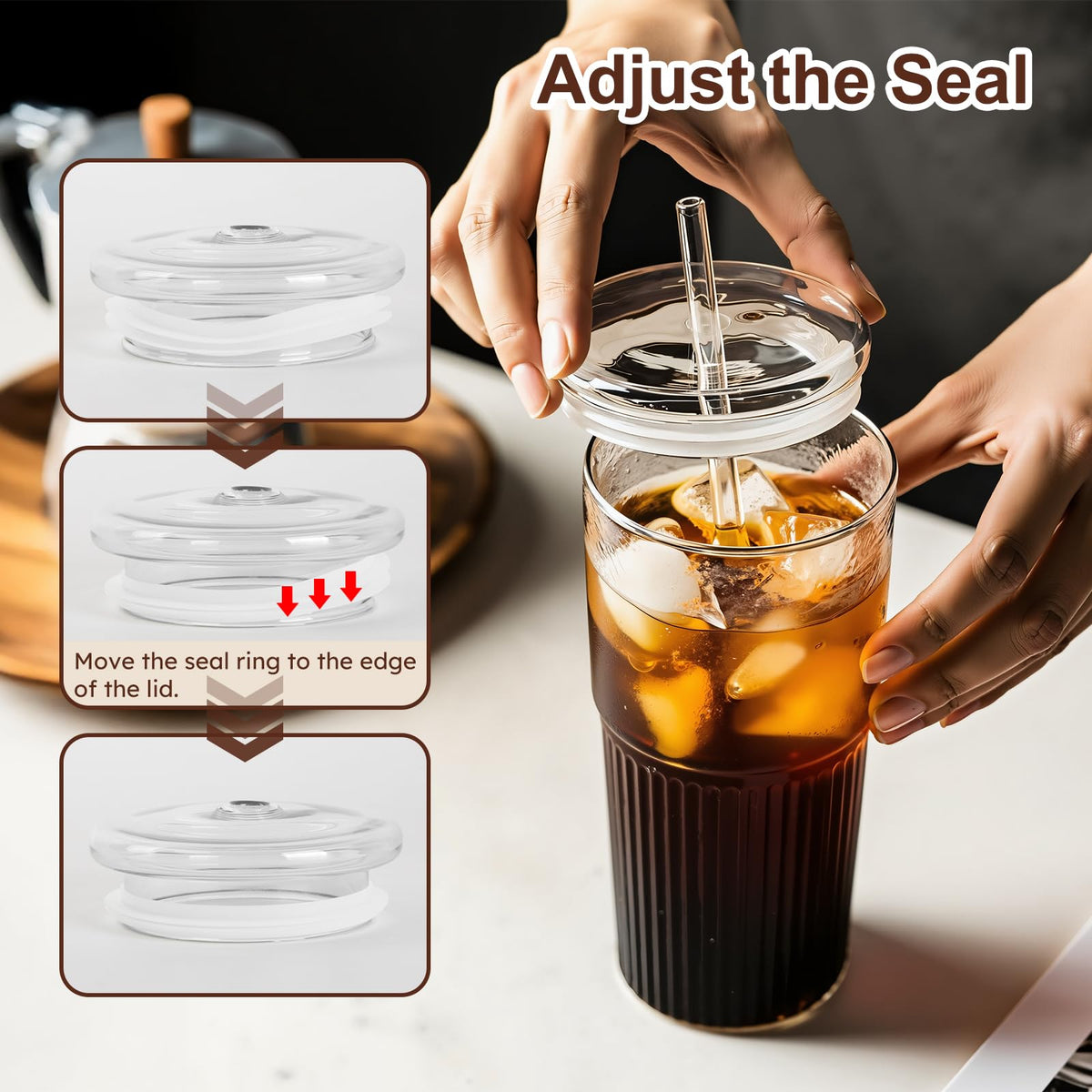 GOSCHE transparent design enhances beverage presentation