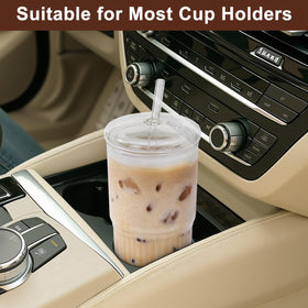 GOSCHE clear iced coffee cup showcasing drink color