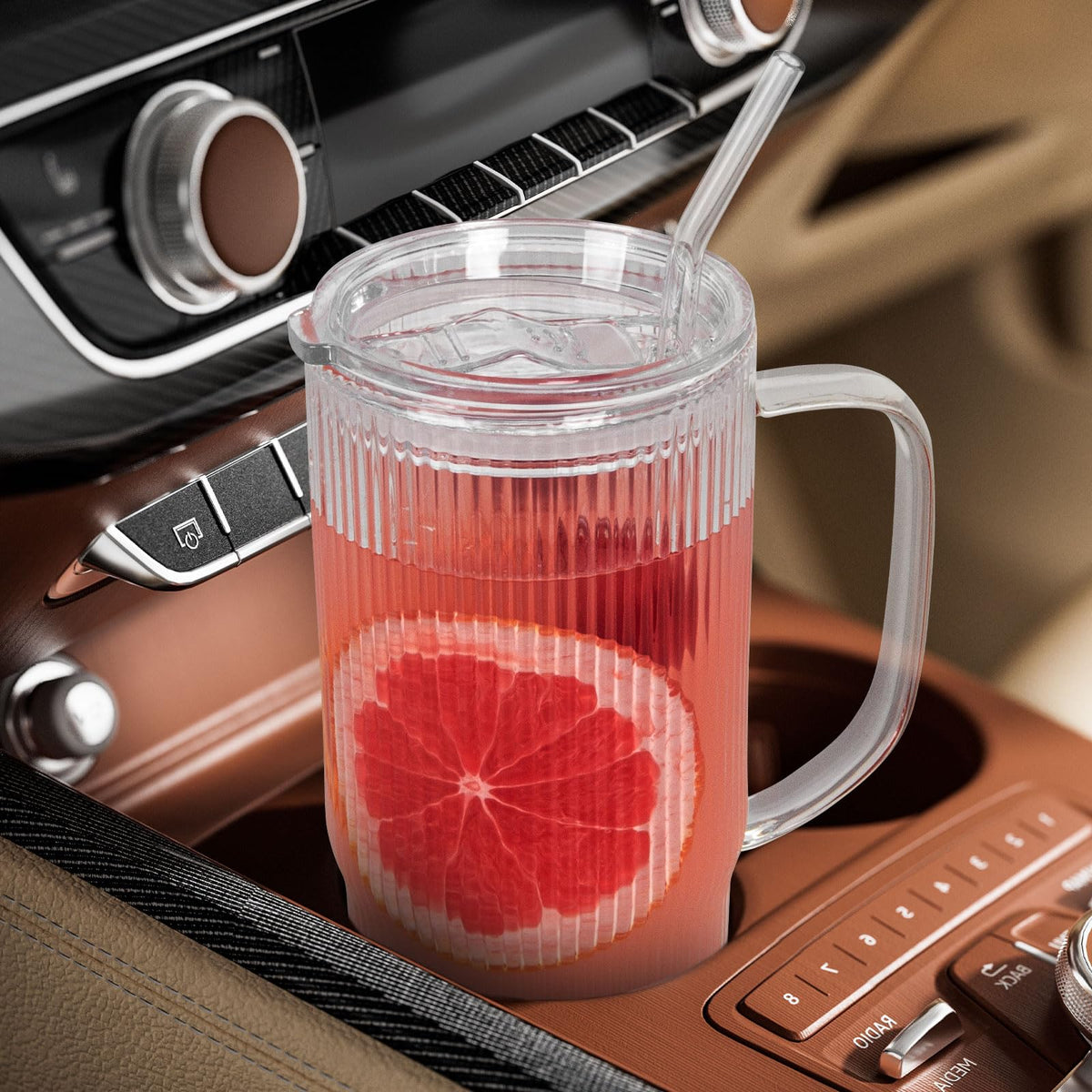 GOSCHE cupholder-friendly shape fits car cup holders.