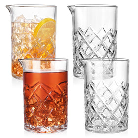 GOSDENG cocktail mixing glass 24oz crystal clarity for pro stirring.
