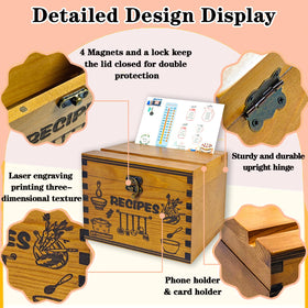 Category labels and dividers help organize recipe sections.