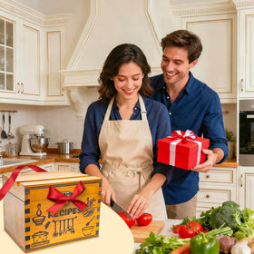 Compact dimensions fit on counters while adding kitchen decor.