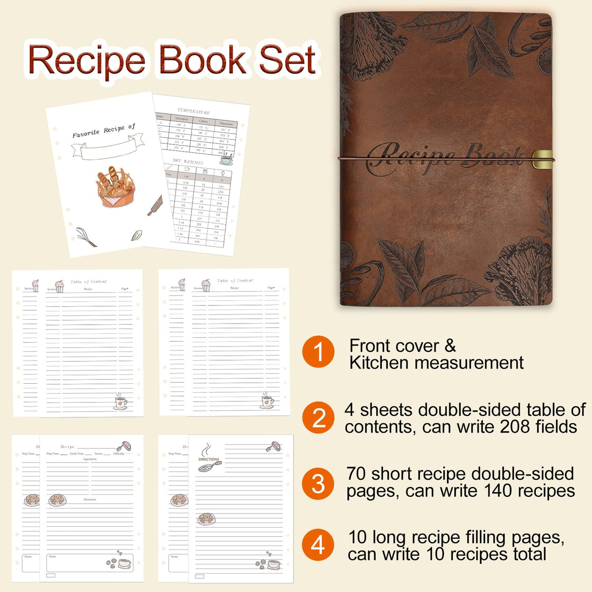 GoShambar double-sided contents pages speed recipe lookup and organization.